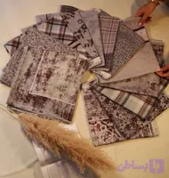 روسری نخی چری زرشکی قواره ۱۳۰