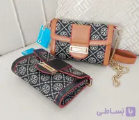 کیف دخترانه پاسپورتی زبانه دارطرح مارک