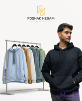 هودی باکسی اسپورت داخل کُرک گِرم بالا پارچه وارداتی رنگبندی