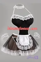 کاستوم خدمتکاری 5 تیکه فانتزی | لباس خواب خدمتکاری زنانه
