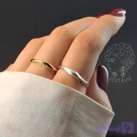 انگشتر مینیمال موج دار