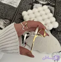 ست انگشتر و دستبند موج