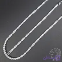 ست گردنبند و دستبند تنیسی مربعی