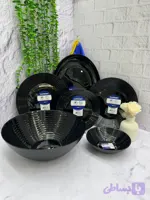 سرویس ۲۶ پارچه هارنا مدل گلبرگ مشکی