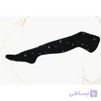 جوراب زنانه بالای زانو گل گلی نخ پنبه