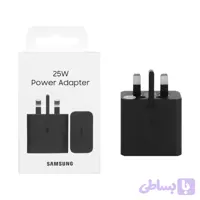 شارژر دیواری سه پین فست و PD تک پورت Samsung Type-C مدل EP-T2510 25W - مشکی
