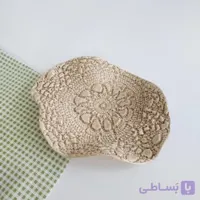 ظرف دفرمه سرامیکی دست ساز – طرح بافت