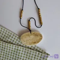 گردنبند سرامیکی دست ساز ـ طرح شن ساحل 3
