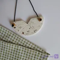گردنبند سرامیکی دست ساز ـ طرح دریا 1