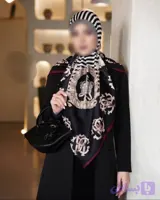 روسری ابریشم ساتن مجلسی زنانه دوردوخت با درخشش لوکس در دو قواره