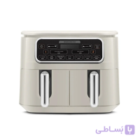 هواپز و سرخ کن دوقلو کاراجا با 2مخزن استیل اضافه مدل Air Pro Cook Duo Tandır XXXL 8 استارلایت