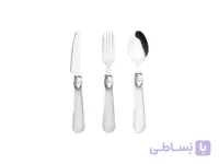 سرویس قاشق و چنگال دسرخوری 18 پارچه پورلند مدل Trendy Free