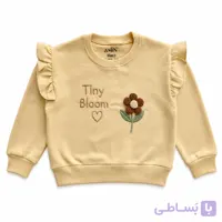 دورس بچگانه دخترانه کرم طرح TINY BLOOM مناسب 6 ماه تا 36 ماه