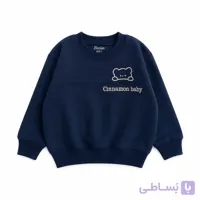 دورس بچگانه طرح تدی سرمه ای مناسب 6 ماه تا 36 ماه