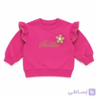دورس بچگانه دخترانه صورتی طرح LITTLE PRINCESS مناسب 6 ماه تا 36 ماه