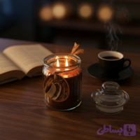 شمع معطر رونیکا مدل عسلی رایحه COFFEE (قهوه)