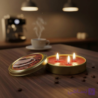 شمع معطر رونیکا مدل فلزی کوچک رایحه COFFEE (قهوه)