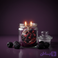 شمع معطر رونیکا مدل عسلی رایحه BLACKBERRY (شاتوت)