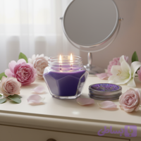 شمع معطر رونیکا مدل الماسی رایحه LAVENDER (لوندر)