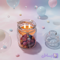 شمع معطر رونیکا مدل عسلی رایحه GUM (آدامس)