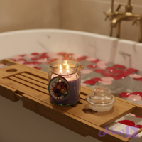 شمع معطر رونیکا مدل عسلی رایحه BOUQUET (بوکت)