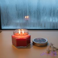 شمع معطر رونیکا مدل شش ضلعی رایحه SNOW FLOWER (گل برفی)