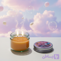 شمع معطر رونیکا مدل استوانه ای رایحه GUM (آدامس)