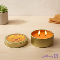 شمع معطر رونیکا مدل فلزی کوچک رایحه MAMGO (انبه)