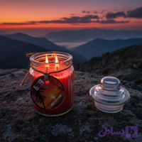 شمع معطر رونیکا مدل عسلی رایحه SUNSET (غروب آفتاب) (کد UKP0V)
