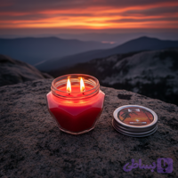 شمع معطر رونیکا مدل الماسی رایحه SUNSET (غروب آفتاب)