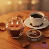شمع معطر رونیکا مدل الماسی رایحه COFFEE (قهوه)