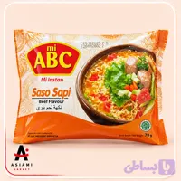 نودل فوری با طعم گوشت گاو (باسو ساپی) می ABC وزن 70 گرم
