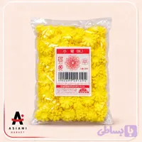 گل داوودی زرد تزئینی سوشی ژاپنی 200 عددی