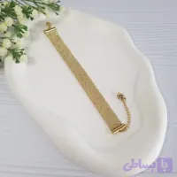 دستبند دست ساز میوکی طرح طلا