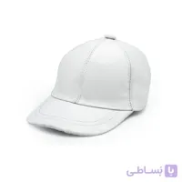 کلاه لبه دار چرم سفید