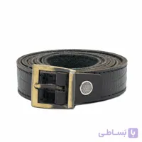 کمربند چرم زنانه مشکی مدل ورنی