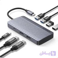 هاب USB-C هفت کاره انکر Anker 7-in-1 Dual Display مدل A8374