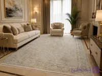 فرش ماشینی 1200 شانه 3600 تراکم خاطره کاشان کد SC1123