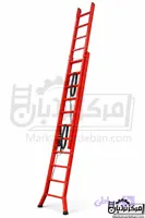 نردبان مخابراتی دو تکه فزاینده سفارشی سنگین 6 متری 22 پله