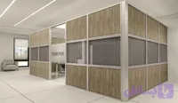 پارتیشن اداری مدل دوجداره الومینیومی ام دی اف