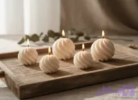 شمع دکوری گوی اسپیرال