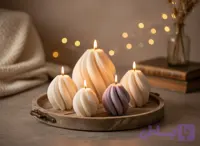 شمع دکوری گوی اسپیرال ساحل