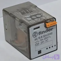 رله چهارگوش finder مدل 60.13.8.024.0040 سه کنتاکت