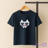تیشرت طرح گربه کارل لاگرفلد Karl Lagerfeld