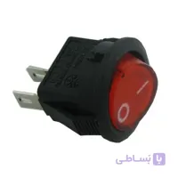 کلید مینی راکر گرد چراغ دار قطر 16 میلی متر