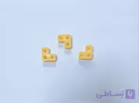 بسته ۶ عددی سازه پلاستیکی L سه سوراخ