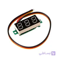 ماژول ولت متر DC زرد 0 تا 100 ولت 0.28 اینچ دارای پتانسیومتر تنظیم ولتاژ
