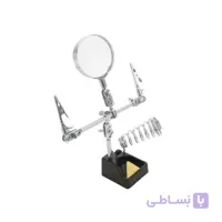 گیره مونتاژ برد دارای ذره بین  و جای هویه ZD410