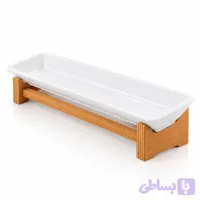 ظرف سرو سرامیک و چوب مدل کارن