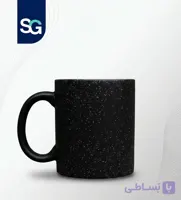 لیوان سرامیکی oz11 جادویی مشکی – (0009)